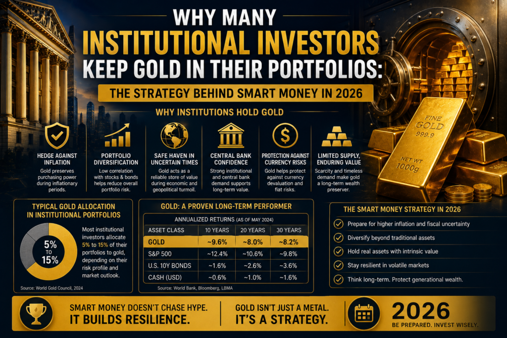 Why Many Institutional Investors Keep Gold in Their Portfolios