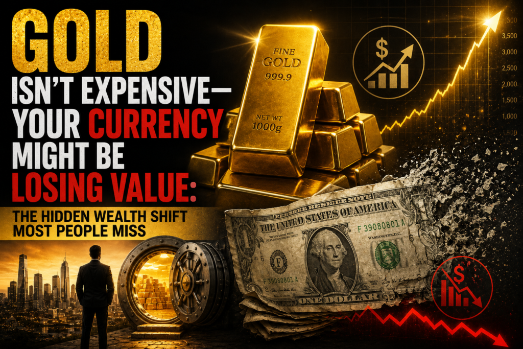 Gold Isn't Expensive—Your Currency Might Be Losing Value as inflation, currency depreciation, and rising gold prices reshape wealth preservation in 2026