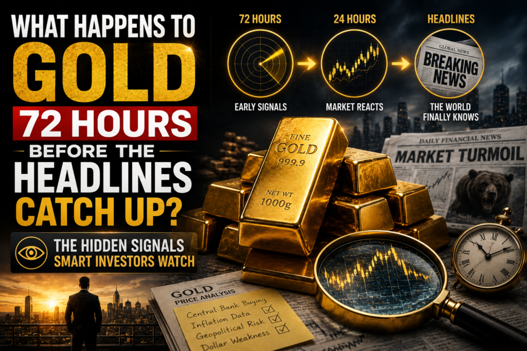 What Happens to Gold 72 Hours Before the Headlines Catch Up?