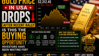 Gold Price in USA Drops After Recent Rally
