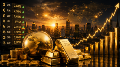Gold prices across USD EUR GBP CHF AUD CAD CNY INR and JPY