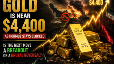 Gold price near $4,400 as Strait of Hormuz tensions increase safe haven demand